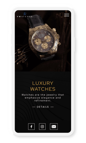 vWatch Website Mobile